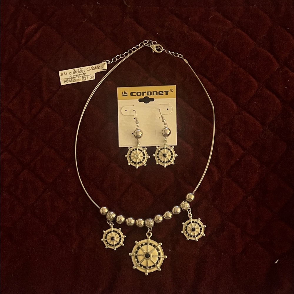 Silver Nautical Jewelry Set - Picture 4 of 6